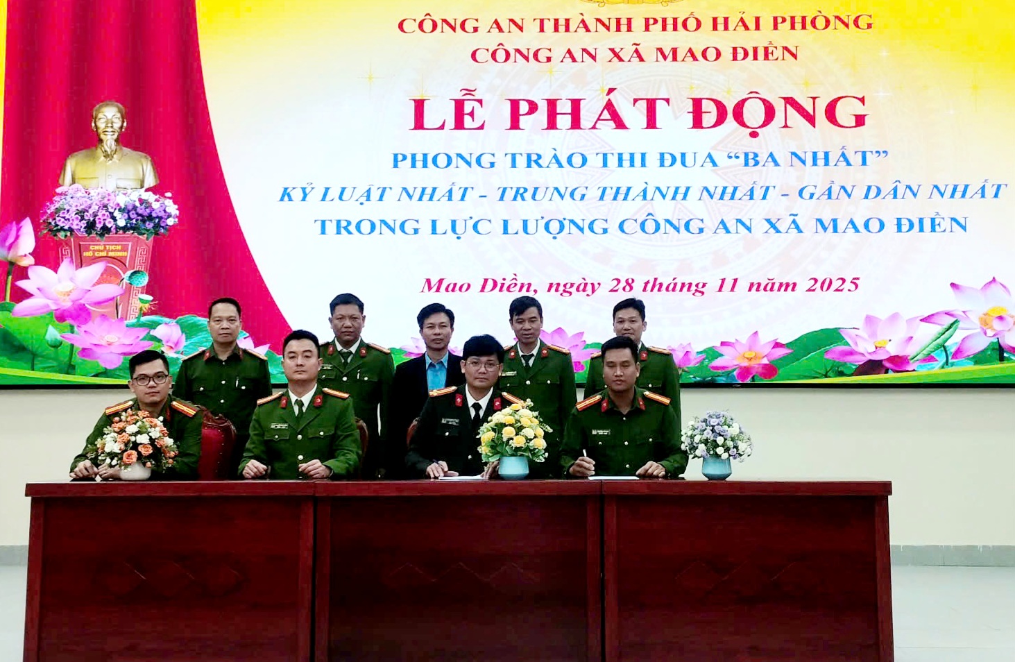 Công an xã Mao Điền: 